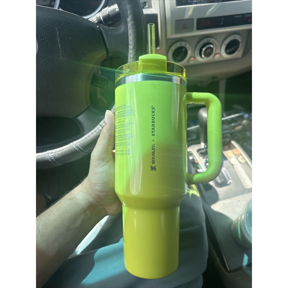 Starbucks Lime Green Stanley 40oz Tumbler